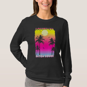 T-shirt Baton Rouge Louisiane La Coucher de soleil Vintage