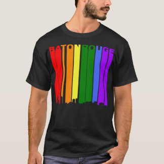 T-shirt Baton Rouge Skyline Rainbow Gay pride LGBT