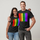 T-shirt Baton Rouge Skyline Rainbow Gay pride LGBT (Unisexe)