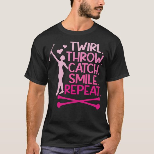 T-shirt Baton S2 Twirling Baton Twirl Baton Twirler (22) (Devant)