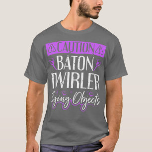 T-shirt Baton Twirling Flying Objects Majorette Twirler