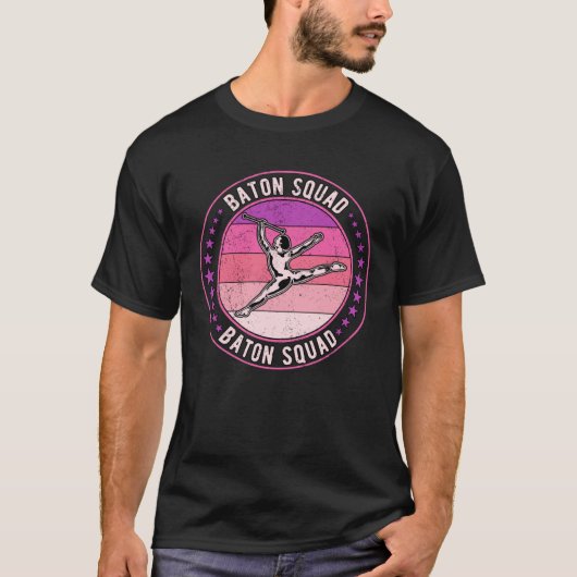 T-shirt Baton Twirling Squad (Devant)