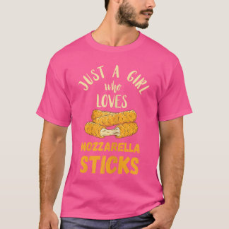 T-shirt Bâtonnets de Mozzarella Juste Une Fille Bâtonnets 