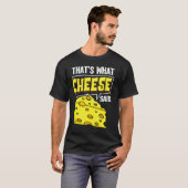 T-shirt Bâtonnets de Planche à Fromage Végétaliens Blagues (Devant entier)
