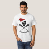 T-shirt Bâtons de crosse de Noël (Devant entier)