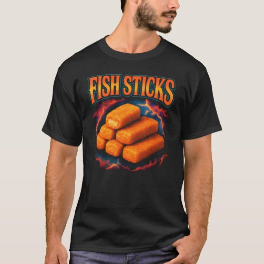 T-shirt Bâtons de poisson Aliments favoris Bâtons de poiss (Devant)