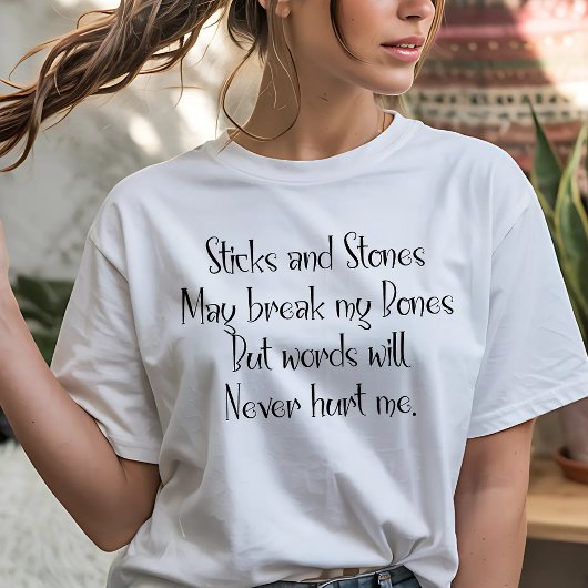 T-shirt Bâtons et pierres
