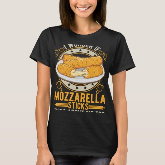 T-shirt Bâtons Mozzarella Bâtons Fromage (Devant)