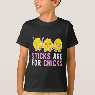 T-shirt Bâtons pour les filles joueuse de hockey sur gazon
