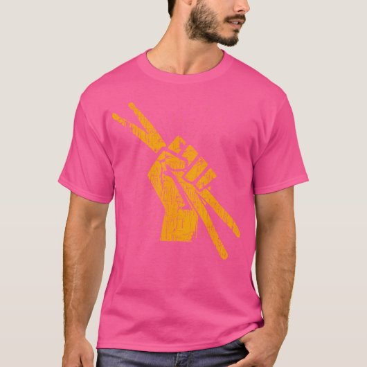 T-shirt Bâtons tambours T percussion T percussion rocher d (Devant)