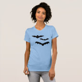 T-shirt Bats d'Halloween (Devant entier)
