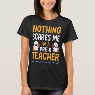 T-shirt Bats Fantômes Citrouille Rien ne me fait peur Je s