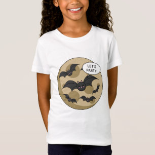 T-Shirt Bats Having Party on Full Moon