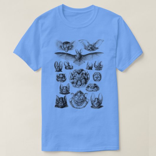 T-shirt Bats Illustration bat Collection Bats lover Night  (Design devant)