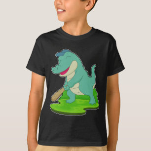 T-shirt Batte de baseball Crocodile