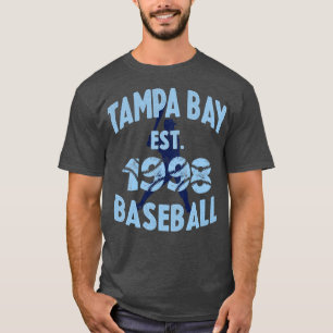 T-shirt Batte de baseball vintage Tampa Bay Est 1998