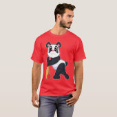 T-shirt Batte de cricket Panda (Devant entier)