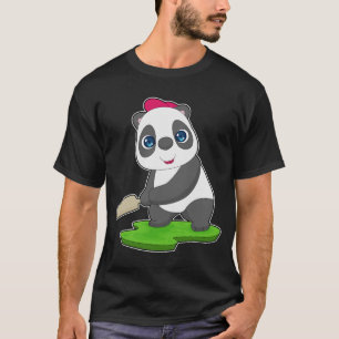 T-shirt Batte de cricket Panda