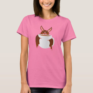 T-shirt batte mignonne avec la pièce en t de sonnerie de