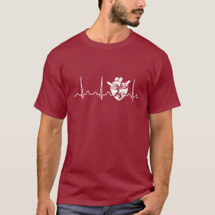 T-shirt Battement de coeur biomédical d'ingénieur
