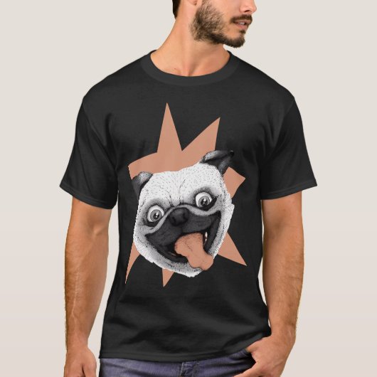 T-shirt battements de coeur spitz (Devant)