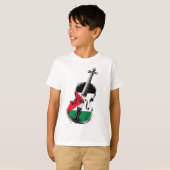 T-shirt battements pour la palestine (Devant entier)