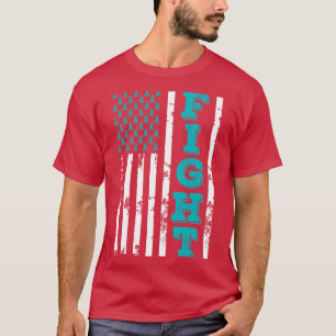 T-shirt Batten Disease Awareness Fight American Flag 4th O