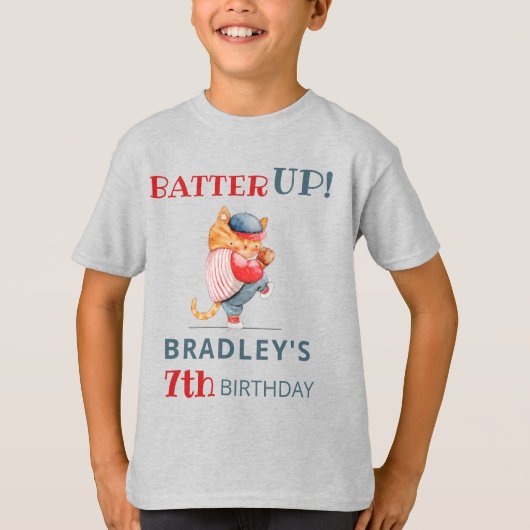 T-shirt Batter ! Sports de baseball Anniversaire Invité d' (Devant)