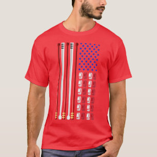 T-shirt Batterie à tambours American Flag