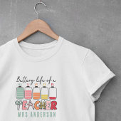 T-shirt Batterie amusante Vie d'un enseignant