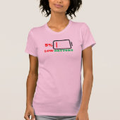 T-shirt Batterie basse 5 % (Devant)