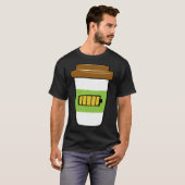 T-shirt Batterie de chargement de café graphique plus tail (Devant entier)