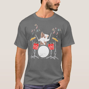 T-shirt Batterie de chats de tambour