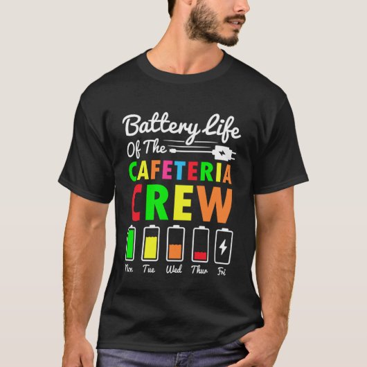 T-shirt Batterie de l'équipage de la cafétéria - Cafétéria (Devant)
