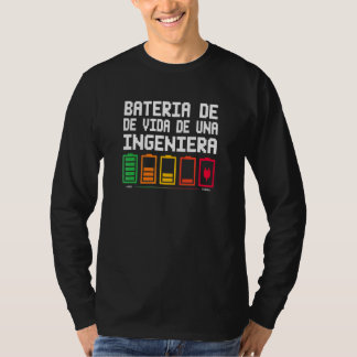 T-shirt Batterie de vie d'une ingénieure