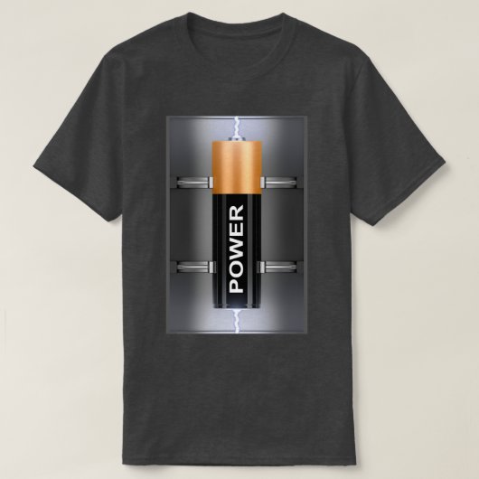 T-shirt Batterie électrique (Design devant)