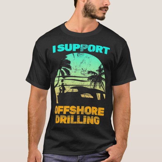 T-shirt Batterie I Soutien au forage offshore (3) (Devant)