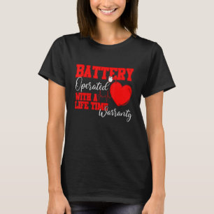 T-shirt Batterie Opérée Avec Garantie Durée De Vie Coeur D