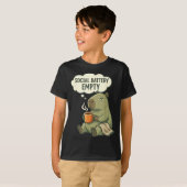 T-shirt Batterie sociale vide capybara café drôle (Devant entier)