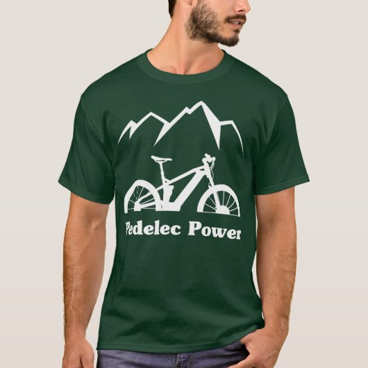 T-shirt Batterie vélo EBike Pedelec Mountain (Devant)