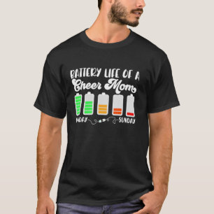 T-shirt Batterie Vie De Cheer Maman D'Une Mama Ch Pom-pom