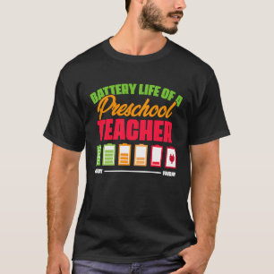 T-shirt Batterie Vie d'un enseignant de maternelle 2