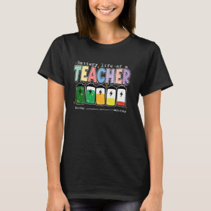 T-shirt Batterie Vie d'un enseignant drôle de classe Retou