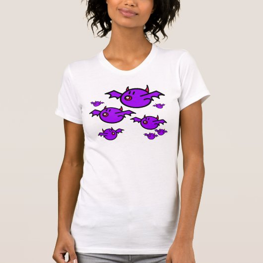 T-shirt Battes violettes (Devant)