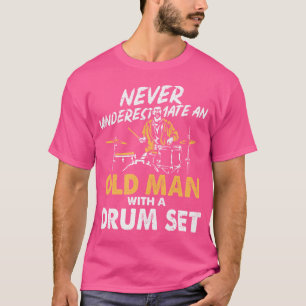 T-shirt Batteur à la retraite Vieux hommes Drôle tambours