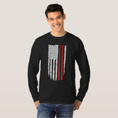 T-shirt Batteur américain perplexe (Devant entier)