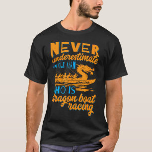 T-shirt Batteur de bateau dragon Compétition de rameur Bat