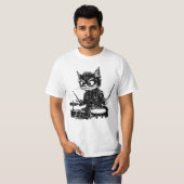 T-shirt Batteur de Chat Rock’n’Roll (Devant entier)