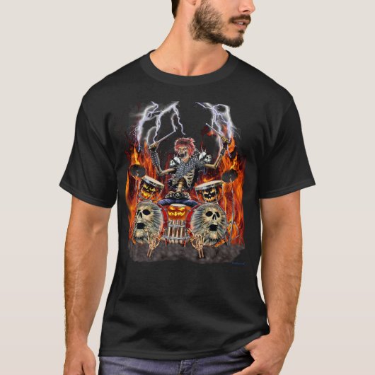 T-SHIRT BATTEUR DE MÉTAUX LOURDS DE ZOMBI (Devant)