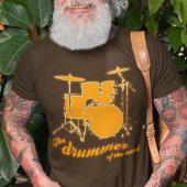 T-shirt batteur du groupe rock